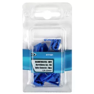 Skarvklämma Tjuv Blå 10 St