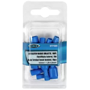 Flatstifthylsa Hona Isolerad 6,5 Blå 10St