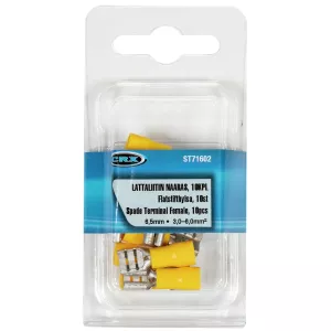 Flatstifthylsa Hona 6,5 Gul 10St