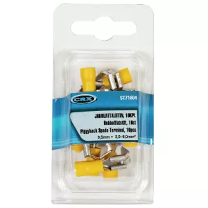 Dubbelflatstift Hona 6,5/6,3 Gul 10 St