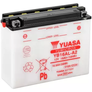 Batteri Yuasa Mc  16,8Ah -+ 207X71,5X164