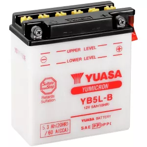 Batteri Yuasa Mc 5,3Ah -+ 121X61X131