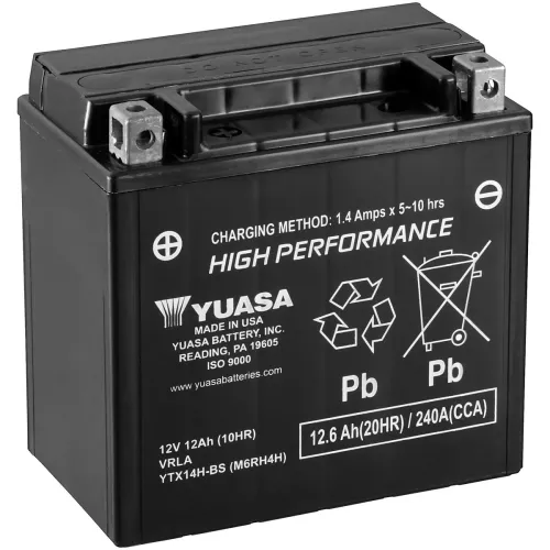 Batteri Yuasa Mc 12,6Ah Agm +- 150X87X145