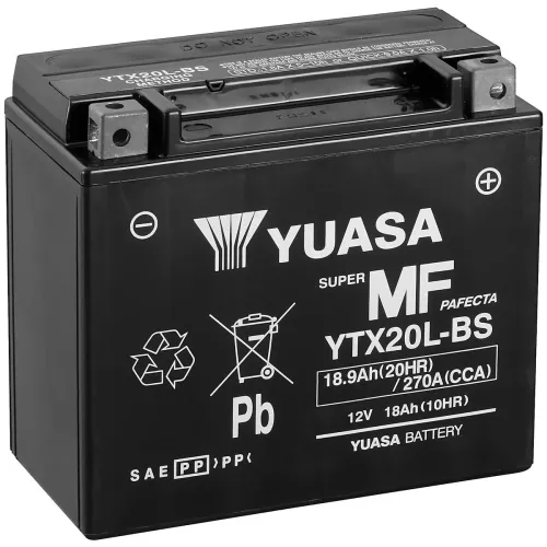 Batteri Yuasa Mc 18,9Ah Agm -+ 175X87X155