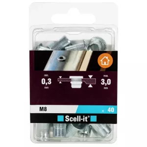 Blindnitmutter M8X17,5Mm 40St Stål