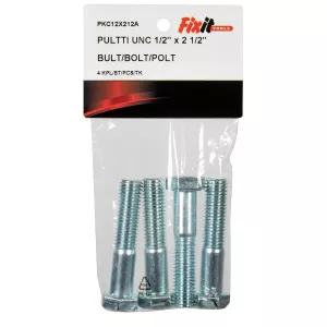 Bult Unc 1/2"X2 1/2" 4St Förzinkad