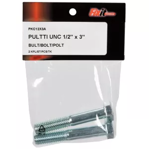 Bult Unc 1/2"X3" 2St Förzinkad