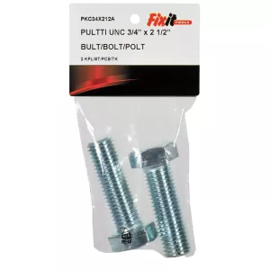 Bult Unc 3/4"X2 1/2" 2St Förzinkad