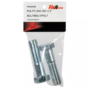 Bult Unc 3/4"X3" 2St Förzinkad
