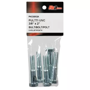 Bult Unc 3/8"X2" 5St Förzinkad