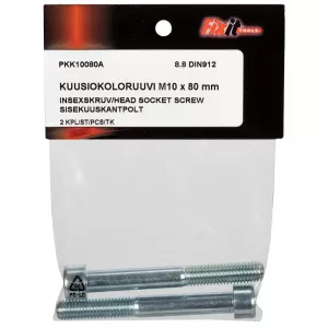 Insexskruv M10X80 2St 8.8 Din912