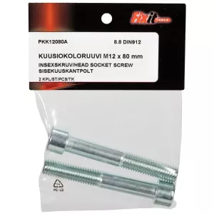 Insexskruv M12X80 2St 8.8 Din912
