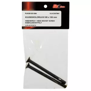 Insexskruv M8X100 2St Försänkt 10.9 Din7991