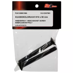 Insexskruv M10X90 2St Försänkt 10.9 Din7991