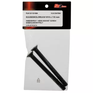 Insexskruv M10X110 2St Försänkt 10.9 Din7991