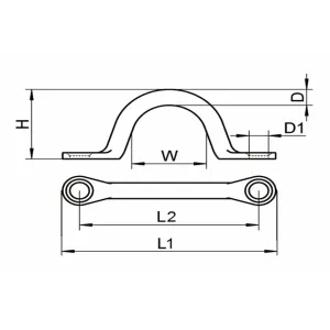 Surrningsfäste Med Ring 6Mm A2