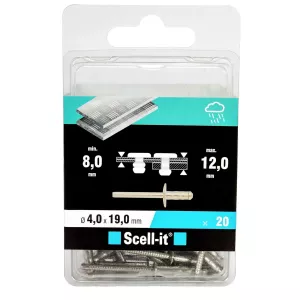 Blindnit 4X19Mm 20St Multi Utomhus Kullrigt 300Kg