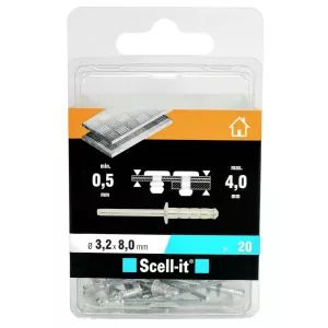 Blindnit 3,2X8Mm 20St Multi Inomhus Kullrigt 100Kg