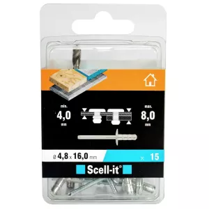 Blindnit 4,8X16Mm 15St Multi Inomhus  Bred 4-8Mm 1