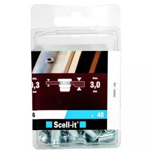 Blindnitmutter M6 40St Stål