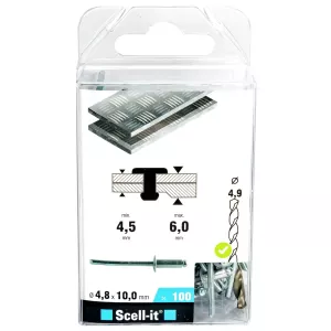 Blindnit 4,8X10Mm 100St Kullrigt