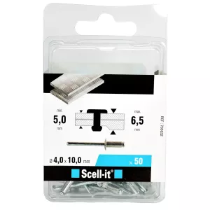 Blindnit 4,0X10Mm/250St Stål/Alu