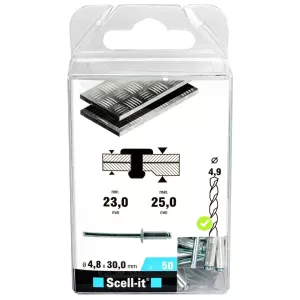 Blindnit 4,8X30Mm/50St Stål/Alu