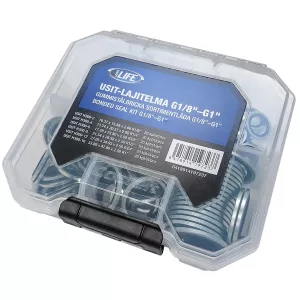 Gummistålbricka Sortimentlåda G1/8"-G1" 120St