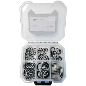 Gummistålbricka Sortimentlåda G1/8"-G1" 120St