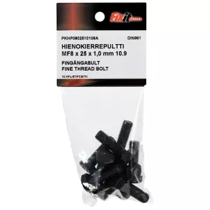Bult M8X25X1,0 10.9 10St Fingänga Din961