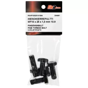 Bult M10X25X1,0 10.9 5St Fingänga Din961