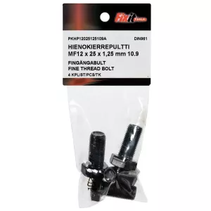 Bult M12X25X1,25 10.9 4St Fingänga Din961
