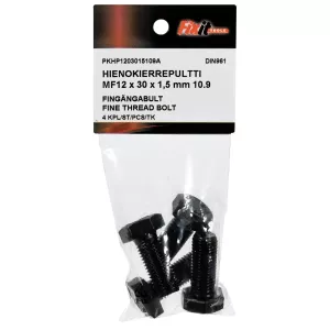 Bult M12X30X1,5 10.9 4St Fingänga Din961