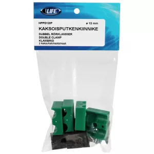 Rörklammer 12Mm Dubbel Klammer Packad 2 Par