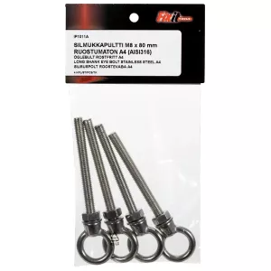 Öglebult M8 X 80 A4 4St