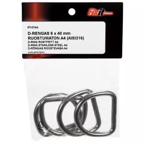 D-Ring 6X40Mm A4 4St