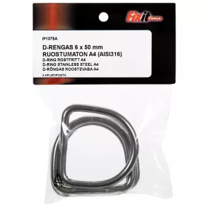 D-Ring 6X50Mm A4 4St