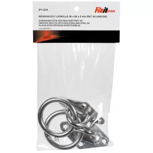 Surrningsfäste Med Ring 80X50X8Mm A2 2St