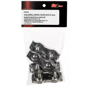 Vajerlås Duplex 8Mm A4 4St