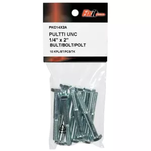 Bult Unc 1/4"X2" 10St Förzinkad