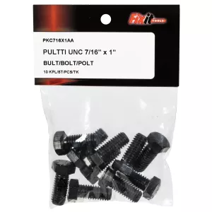 Bult Unc 7/16"X1" 10St Obelagd