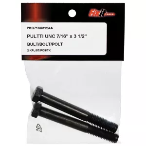 Bult Unc 7/16"X3 1/2" 2St Obelagd