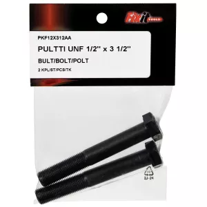 Bult Unf 1/2"X3 1/2" 2St Obelagd