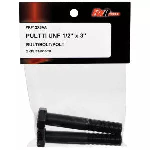 Bult Unf 1/2"X3" 2St Obelagd