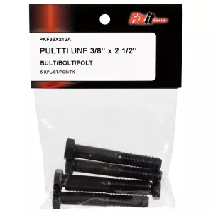 Bult Unf 3/8"X2 1/2" 5St Obelagd