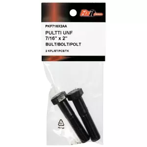 Bult Unf 7/16"X2" 2St Obelagd