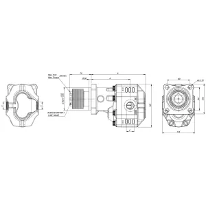 Hydraulpump För Tractor Pto Hona 125Cc