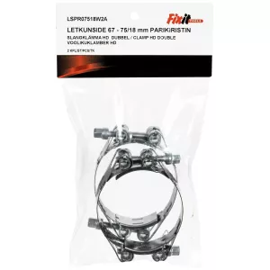 Slangklämma Hd 67-75Mm/18Mm 2St Dubbel