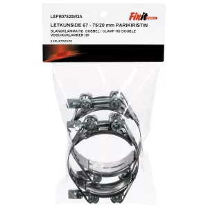Slangklämma Hd 67-75Mm/20Mm 2St Dubbel