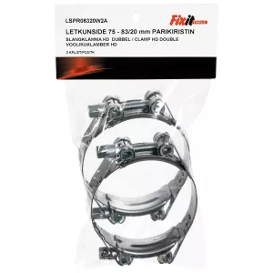 Slangklämma Hd 75-83Mm/20Mm 2St Dubbel